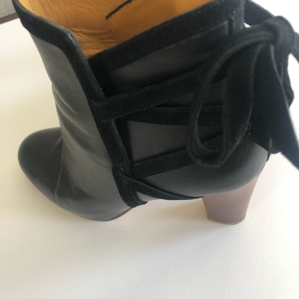 Sézane Booties with Bow on Back